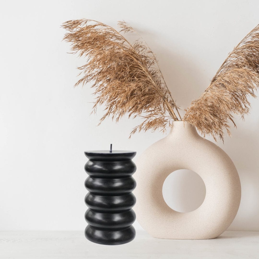 Thoughtfol Candles Thoughtfol's Serenity Pillar: The Unscented Symphony - Navy Blue