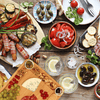 Thoughtfol Charcuterie Sets Thoughtfol Compact Bamboo Cheese Board Set | Charcuterie and Pairing Guide | Large Wooden Board | Unique Housewarming Gift | Perfect for Appetizers, Cheese Platters, Meat and Cheese Trays | Wood Serving Board | The Ultimate Gift for Food Enthusiasts!